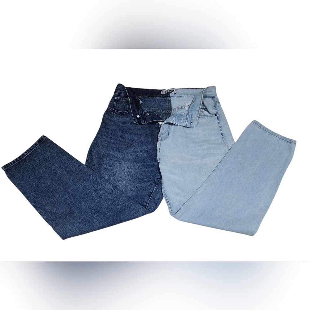BLUE SAVVY SIZE 9/29 Chic Two-Tone Jeans - Picture 3 of 9